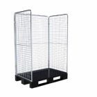 ESB Entsorgungsbehälter 1600 KU RC auf Kunststoffpalette H 1780 mm