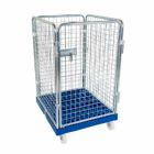 ESB Rollbehälter ADB 1020 KU 4 seitig 1 Tür blau 724 x 815 x 1210 mm