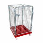 ESB Rollbehälter ADB 1020 KU 4 seitig 1 Tür rot H 1210 mm