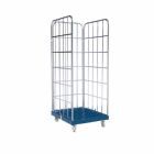 ESB Rollbehälter 1650 KU mit 3 Seiten blau 724 x 815 x 1830 mm