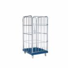 ESB Rollbehälter 1350 KU 1 Vorderwand in blau 724 x 815 x 1530 mm