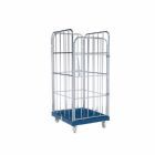 ESB Rollbehälter 1450 KU mit 4 Seiten in blau H 1630 mm