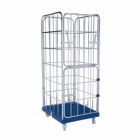 ESB Rollbehälter 1650 KU 4 Seiten Vorderwand klappbar blau H 1830 mm