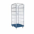 ESB Rollbehälter 1650 KU mit 1 Vorderwand blau 724 x 815 x 1830 mm