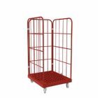 ESB Rollbehälter 1350 KU 3 seitig in rot 724 x 815 x 1530 mm