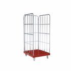 ESB Rollbehälter 1450 KU 3 seitig in rot 724 x 815 x 1630 mm