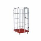 ESB Rollbehälter 1460 KU 4 seitig mit Vorderwand rot H 1640 mm