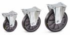 Fetra Bockrolle Stahlblech verzinkt 125 x 32 mm mit TPE-ESD-Bereifung