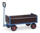 Fetra Handwagen 4051 Vollgummiräder 2 Stirnwänden 300 mm hoch