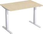 Geramöbel Schreibtisch Flex höhenverstellbar 1200 x 800 x 650 bis 1250 mm Ahorn