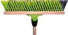 Floraworld Garten und Straßenbesen PVC X Borsten Elaston 40 cm mit Stiel