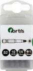 Fortis Bit 1/4 Zoll DIN3126 E6,3 Kreuzschlitz PZ1 x 50 mm Box mit 10 Stück