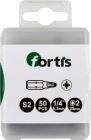 Fortis Bit 1/4 Zoll DIN3126 C6,3 Kreuzschlitz PZ2 x 25 mm Box mit 50 Stück