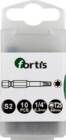Fortis Bit 1/4 Zoll DIN3126E6,3 Torx T25 x 50 mm Box mit 10 Stück