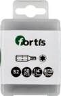 Fortis Bit 1/4 Zoll DIN3126C6,3 Torx T20 x 25 mm Box mit 50 Stück