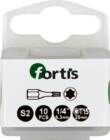 Fortis Bit 1/4 Zoll DIN3126C6,3 Torx T15 x 25 mm Box mit 10 Stück