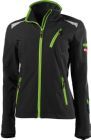 Fortis Softshelljacke Damen 24 schwarz limegreen Gr. L