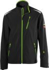 Fortis Softshelljacke 24 Herren schwarz limegreen Gr. L
