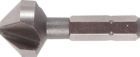 Fortis Kegelsenker mit Bitaufnahme D3126 HSS 90G 1/4 Zoll 6,3 mm