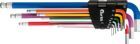 Fortis  Winkelschraubendrehersatz Clip für 6kant 1,5-10 mm bunt 9 Teile