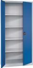 FORUM Flügeltürenschrank 4 Fachböden verzinkt 1950 x 940 x 400 mm RAL 7035 5010