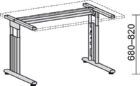 Geramöbel Schreibtisch Serie Pro C-Fuß links B x T 1800 x 800/1000 mm