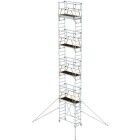 Günzburger Klappgerüst SG 0,75 x 1,80 m mit Ausleger Höhe 9,08 m aus Aluminium