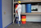 Günzburger Aluminium Stehleiter clip-step einseitig begehbar mit 5 Stufen