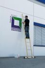 Günzburger Holz Anlegeleiter Traverse mit 12 Sprossen