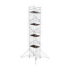 Günzburger Rollgerüst 1,35 x 1,80 m mit Ausleger und Doppel-Plattform Plattformhöhe 9,35 m