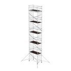 Günzburger Rollgerüst 1,35 x 2,45 m mit Ausleger und Doppel-Plattform Plattformhöhe 11,35 m