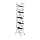 Günzburger Rollgerüst 1,35 x 2,45 m mit Fahrbalken Doppel-Plattform Plattformhöhe 10,45 m