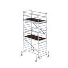 Günzburger Rollgerüst 1,35 x 2,45 m mit Fahrbalken Doppel-Plattform Plattformhöhe 4,35 m
