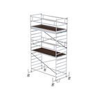 Günzburger Rollgerüst 1,35 x 3,0 m mit Fahrbalken und Doppel-Plattform Plattformhöhe 4,45 m