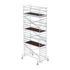 Günzburger Rollgerüst 1,35 x 3,0 m mit Fahrbalken und Doppel-Plattform Plattformhöhe 6,45 m