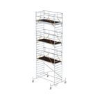 Günzburger Rollgerüst SG 1,35 x 3,0 m aus Aluminium mit Fahrbalken Höhe 7,7 m