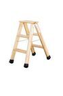 Günzburger Stufen Stehleiter Holz beidseitig 3 Stufen 78 cm