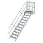 Günzburger Treppen Modul Aluminium geriffelt 11 Stufen