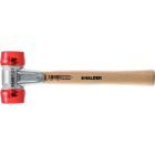 BASEPLEX-Schonhammer, Celluloseacetat / celluloseacetat mit Zinkdruckguss-Gehäuse und Holzstiel | D=30 mm | 3906.030