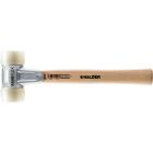 BASEPLEX-Schonhammer, Nylon / Nylon mit Zinkdruckguss-Gehäuse und Holzstiel | D=40 mm | 3908.040