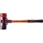 SIMPLEX-Schonhammer, Gummikomposition / Plastik; mit Tempergussgehäuse und hochwertigem Holzstiel | D=30 mm | 3026.030