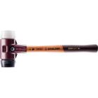 SIMPLEX-Schonhammer, Gummikomposition / Superplastik; mit Tempergussgehäuse und hochwertigem Holzstiel | D=50 mm | 3027.050