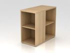 Hammerbacher Anstellcontainer Eiche 2 seitig 40 x 80 x 72 bis 76 cm