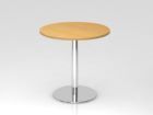 Hammerbacher Besprechungstisch 80 cm rund Buche Chrom