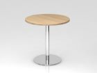 Hammerbacher Besprechungstisch 80 cm rund Eiche Chrom