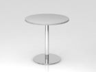 Hammerbacher Besprechungstisch 80 cm rund Grau Chrom