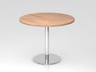 Hammerbacher Besprechungstisch 100 cm rund Höhe 74,5 cm Nussbaum Chrom