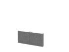 Hammerbacher 1 Paar Filztüren FlexWall 80 cm 1 OH TO grau