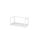 Hammerbacher FlexWall Metallrahmen 80 cm 1 OH in Weiß