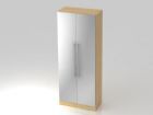 Hammerbacher Garderobenschrank 80 x 42 x 200,4 cm 5OH RE in Ahorn Silber
